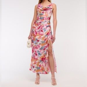 NWOT Abercrombie & Fitch Cowl Neck Draped Maxi Dress